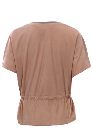 Giacca smanicata in suede con cintura FABIANA FILIPPI | PLD270W580S7964019